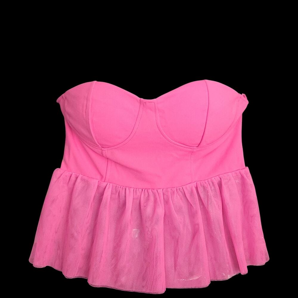 Sincerely Jules‎ Strapless Top Babydoll Sweetheart Peplum Large Fairy - Picture 2 of 4